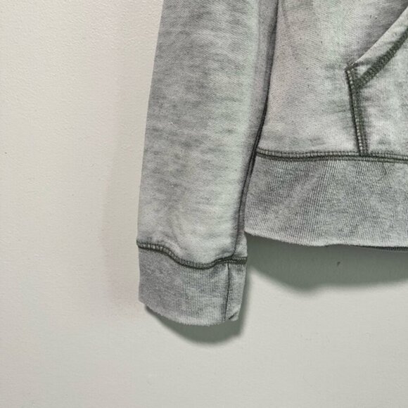 Hurley Grey Deep V-Neck Hoodie Sweatshirt (Size L) - Picture 13 of 15